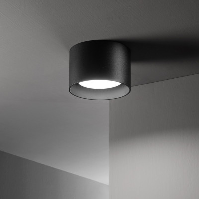 Ideal lux - Spike - Faretto da soffitto con struttura in alluminio rotonda e diffusore in acrilico - 1 Lampadina G4 15W - IP20 - SKU: 27741