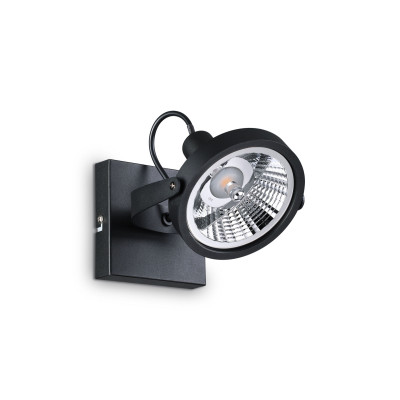 Ideal lux - Glim - Faretto da soffitto con struttura in metallo con diffusore orientabile - 1 Lampadina GU10 50W - IP20 - SKU: 20019P