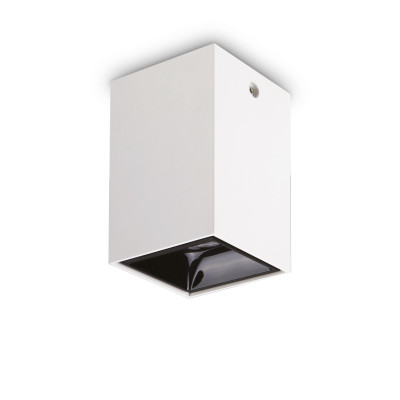 Ideal lux - Nitro - Faretto da soffitto grande a led struttura in alluminio e diffusore in acrilico - Colore: Bianco - 1 Lampadina - Led Integrato - 25W - Lumen 2350 - Gradi Kelvin 3000k Luce Calda - IP20 - SKU: 319575