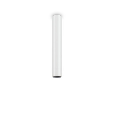 Ideal lux - Look - Faretto da soffitto in alluminio con diffusore cilindrico basso - Colore: Bianco - 1 Lampadina - GU10 - 28W - IP20 - SKU: 233215