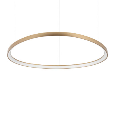 Ideal lux - Gemini - Lampada a sospensione a led gigante in alluiminio dal design moderno - 1 Lampadina Led Integrato 82W - Lumen 8700 - Gradi Kelvin 3000k Luce Calda - IP20 - SKU: 3038
