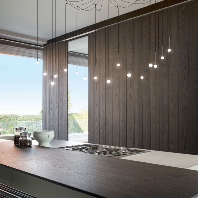 Ideal lux - Lucciola - Lampada a sospensione con corpo in metallo e 16 diffusori led in acrilico - 16 Lampadine Led Integrato 16W - Lumen 1300 - Gradi Kelvin 3000k Luce Calda - IP20 - SKU: 284G