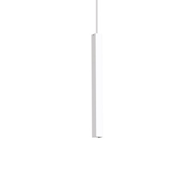 Ideal lux - Ultrathin - Lampada a sospensione con diffusore singolo a led corto e quadrato - Colore: Bianco - 1 Lampadina - Led Integrato - 11W - Lumen 1150 - Gradi Kelvin 3000k Luce Calda - IP20 - SKU: 194189
