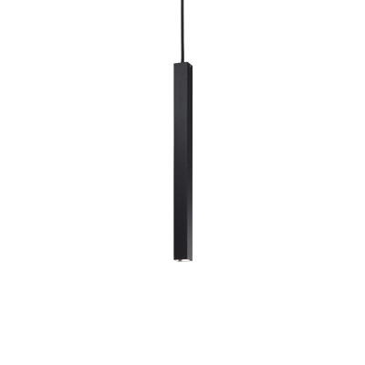 Ideal lux - Ultrathin - Lampada a sospensione con diffusore singolo a led corto e quadrato - 1 Lampadina Led Integrato 11W - Lumen 1150 - Gradi Kelvin 3000k Luce Calda - IP20 - SKU: 1941G