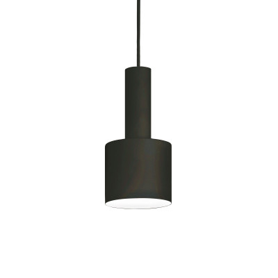 Ideal lux - Holly - Lampada a sospensione con singolo diffusore in metallo dal design moderno - Colore: Nero - 1 Lampadina - E27 - 60W - IP20 - SKU: 231563