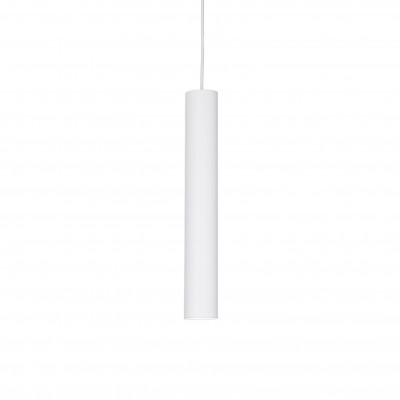 Ideal lux - Look - Lampada a sospensione in metallo con singolo diffusore dal design moderno - Colore: Bianco - 1 Lampadina - GU10 - 28W - Lumen 540 - Gradi Kelvin 3000k Luce Calda - IP20 - SKU: 104935