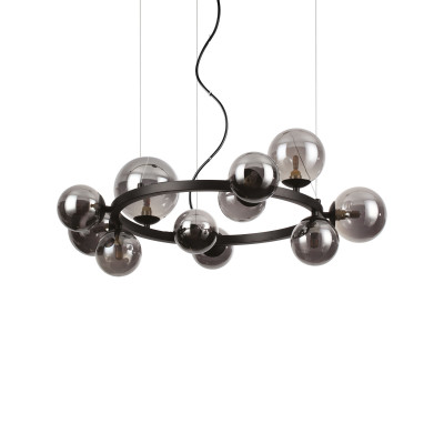 Ideal lux - Perlage - Lampada a sospensione media struttura in metallo e 11 diffusori in vetro - 11 Lampadine G9 15W - IP20 - SKU: 2838M