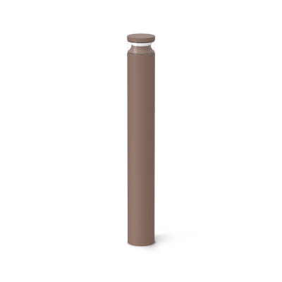 Ideal lux Boeing Lampione da giardino a led in alluminio alta e diffusore in policarbonato Colore: Caffelatte