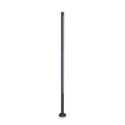 Ideal lux Jedi Lampione da giardino a led in alluminio alta e diffusore in policarbonato Colore: Antracite