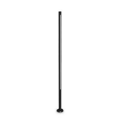 Ideal lux Jedi Lampione da giardino a led in alluminio alta e diffusore in policarbonato Colore: Nero