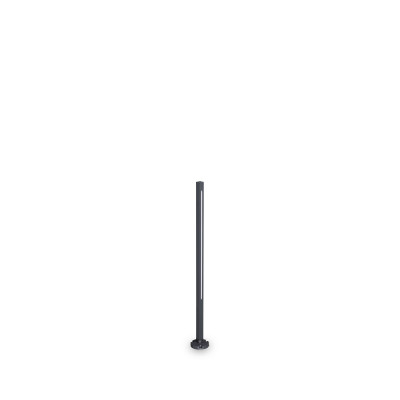 Ideal lux Jedi Lampione da giardino a led in alluminio bassa e diffusore in policarbonato Colore: Antracite