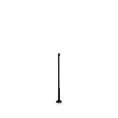 Ideal lux Jedi Lampione da giardino a led in alluminio bassa e diffusore in policarbonato Colore: Nero