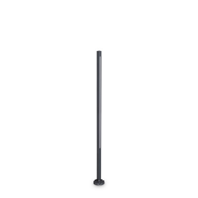 Ideal lux Jedi Lampione da giardino a led in alluminio media e diffusore in policarbonato Colore: Antracite