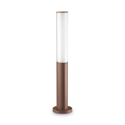 Ideal lux Etere Lampione da giardino a led in alluminio rotonda e diffusore in policarbonato Colore: Caffelatte