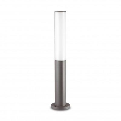 Ideal lux Etere Paletto luce da giardino a led in alluminio rotonda e diffusore in policarbonato Colore: Antracite