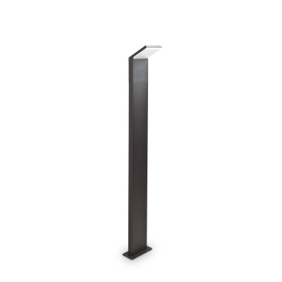 Ideal lux - Style - Lampione da giardino a led struttura alta in alluninio e diffusore in acrilico - 1 Lampadina Led Integrato 9W - Lumen 950 - Gradi Kelvin 3000k Luce Calda - IP54 - SKU: 31870