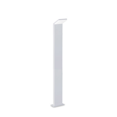 Ideal lux Style Lampione da giardino a led struttura alta in alluninio e diffusore in acrilico Colore: Bianco
