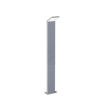 Ideal lux Style Lampione da giardino a led struttura alta in alluninio e diffusore in acrilico Colore: Grigio