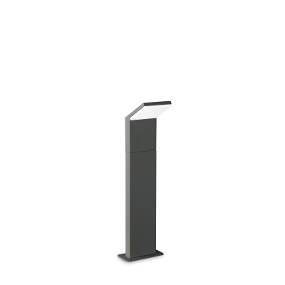 Ideal lux - Style - Lampione da giardino a led struttura bassa in alluninio e diffusore in acrilico - 1 Lampadina Led Integrato 9W - Lumen 1050 - Gradi Kelvin 4000k Luce Naturale - IP54 - SKU: 32258