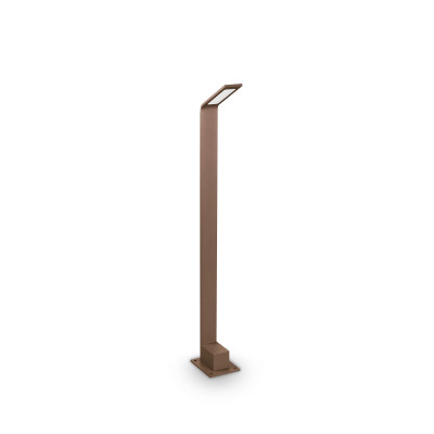 Ideal lux Agos Lampione da giardino a led struttura in alluninio alta e diffusore in acrilico Colore: Caffelatte