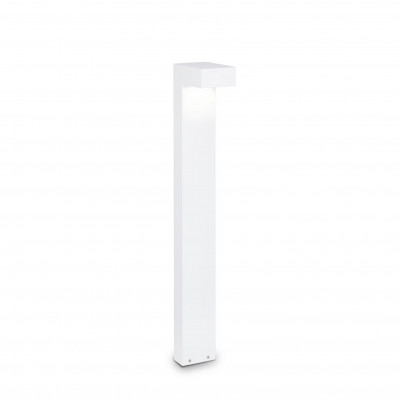 Ideal lux Sirio Lampione da giardino con struttura alta in alluninio e diffusore in vetro Colore: Bianco