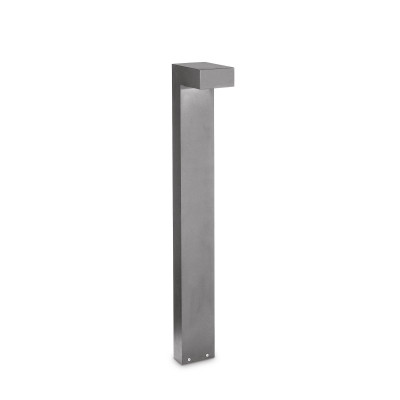 Ideal lux Sirio Lampione da giardino con struttura alta in alluninio e diffusore in vetro Colore: Grigio