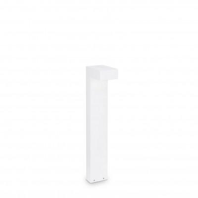 Ideal lux Sirio Lampione da giardino con struttura in alluninio e diffusore in vetro Colore: Bianco