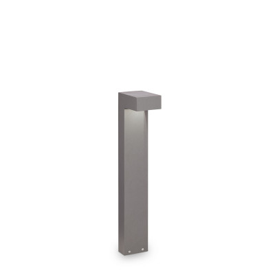 Ideal lux Sirio Lampione da giardino con struttura in alluninio e diffusore in vetro Colore: Grigio