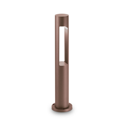 Ideal lux Acqua Lampione da giardino con struttura in alluminio e diffusore in vetro temperato Colore: Caffelatte