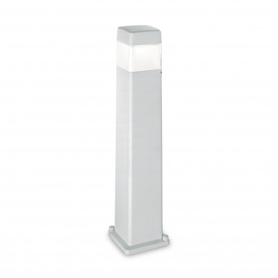 Ideal lux Cosmo Paletto luce da giardino con struttura in resina e diffusore in acrilico Colore: Grigio