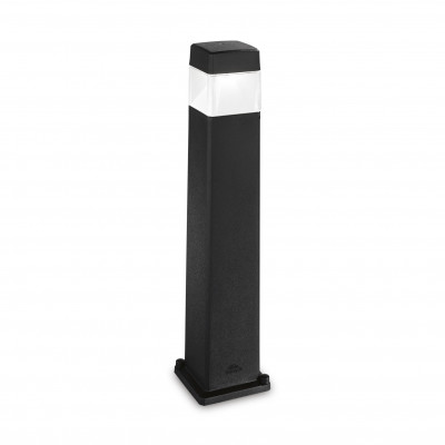 Ideal lux Cosmo Paletto luce da giardino con struttura in resina e diffusore in acrilico Colore: Nero