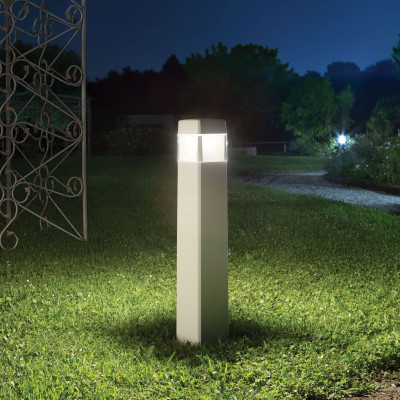 Ideal lux - Cosmo - Paletto luce da giardino con struttura in resina e diffusore in acrilico - 1 Lampadina GX53 10W - IP55 - SKU: 18787