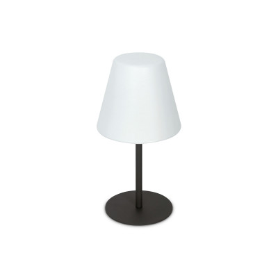 Ideal lux - Arcadia - Lampada da giardino da terra bassa con struttura in metallo e diffusore in PMMA - Colore: Antracite - 1 Lampadina E27 42W - IP44 - SKU: 298597