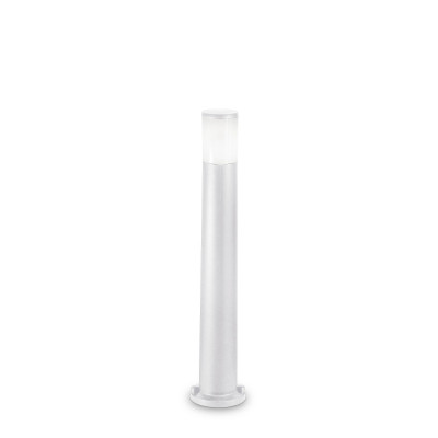 Ideal lux Atena Lampione da giardino dal design moderno con struttura e diffusore in resina Colore: Bianco