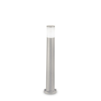 Ideal lux Atena Lampione da giardino dal design moderno con struttura e diffusore in resina Colore: Grigio