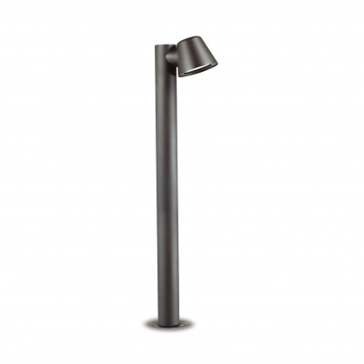 Ideal lux Gas Lampione da giardino moderna con struttura in alluminio e diffusore in vetro Colore: Antracite