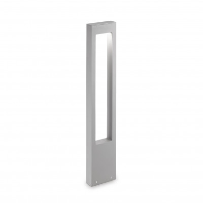 Ideal lux Vega Lampione da giardino moderna con struttura in alluminio e diffusore in vetro Colore: Grigio