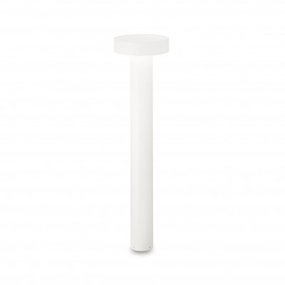 Ideal lux Tesla Lampione da giardino moderna struttura alta in alluminio e diffusore in acrilico Colore: Bianco