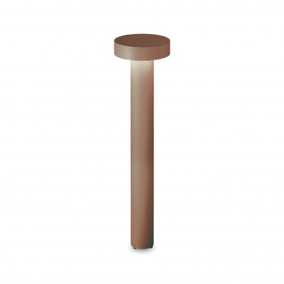 Ideal lux Tesla Lampione da giardino moderna struttura alta in alluminio e diffusore in acrilico Colore: Caffelatte