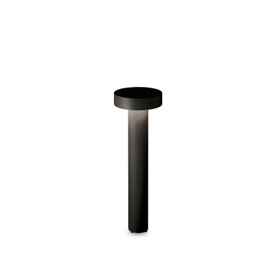 Ideal lux Tesla Lampioncino da giardino moderno struttura in alluminio e diffusore in acrilico Colore: Nero