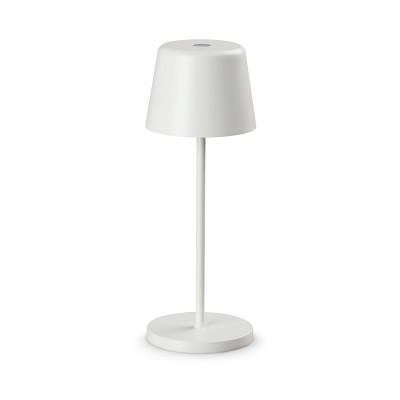Ideal lux Cute Lampada da tavolo a led dimmerabile con base di ricarica Colore: Bianco