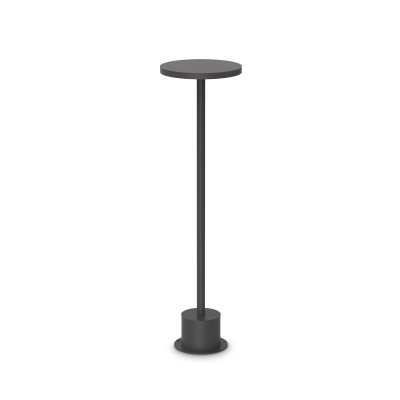 Ideal lux Toffee Lampada da tavolo a led dimmerabile con struttura in alluminio alta e larga Colore: Nero