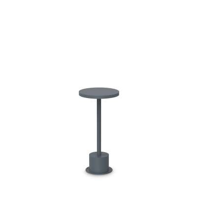 Ideal lux - Toffee - Lampada da tavolo a led dimmerabile con struttura in alluminio bassa e larga - 1 Lampadina Led Integrato 11W - Lumen 1200 - Gradi Kelvin 3000k Luce Calda - IP65 - SKU: 34780