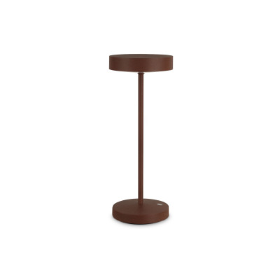 Ideal lux Toffee Lampada da tavolo a led dimmerabile con struttura in alluminio Colore: Caffelatte