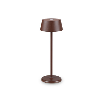 Ideal lux Pure Lampada da tavolo a led dimmerabile per esterni struttura in alliminio Colore: Caffelatte