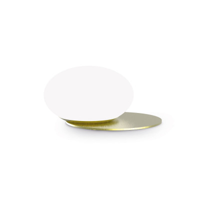  Ideal lux - Ninfea - Lampada da tavolo con base in metallo e diffusore in vetro soffiato - 1 Lampadina GX53 15W - IP20 - SKU: 31832 