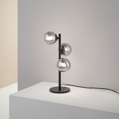  Ideal lux - Perlage - Lampada da tavolo design moderno con 3 diffusori in vetro soffiato - 3 Lampadine G9 15W - IP20 - SKU: 29247 