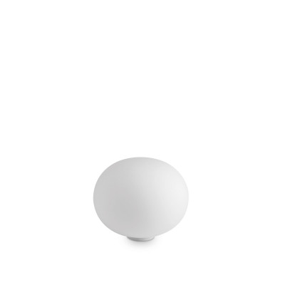 Ideal lux - Smarties - Lampada da tavolo grande con base in metallo e diffusore in vetro soffiato - Colore: Bianco - 1 Lampadina E27 42W - IP20 - SKU: 327914 