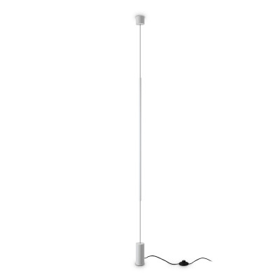 Ideal lux Filo Lampada da terra a led con struttura in metallo e diffusore in policarbonato Colore: Bianco