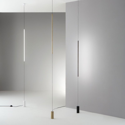 Ideal lux - Filo - Lampada da terra a led con struttura in metallo e diffusore in policarbonato - 1 Lampadina Led Integrato 4W - Lumen 1500 - Gradi Kelvin 2700k Luce Calda - IP20 - SKU: 34111